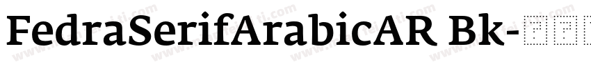 FedraSerifArabicAR Bk字体转换